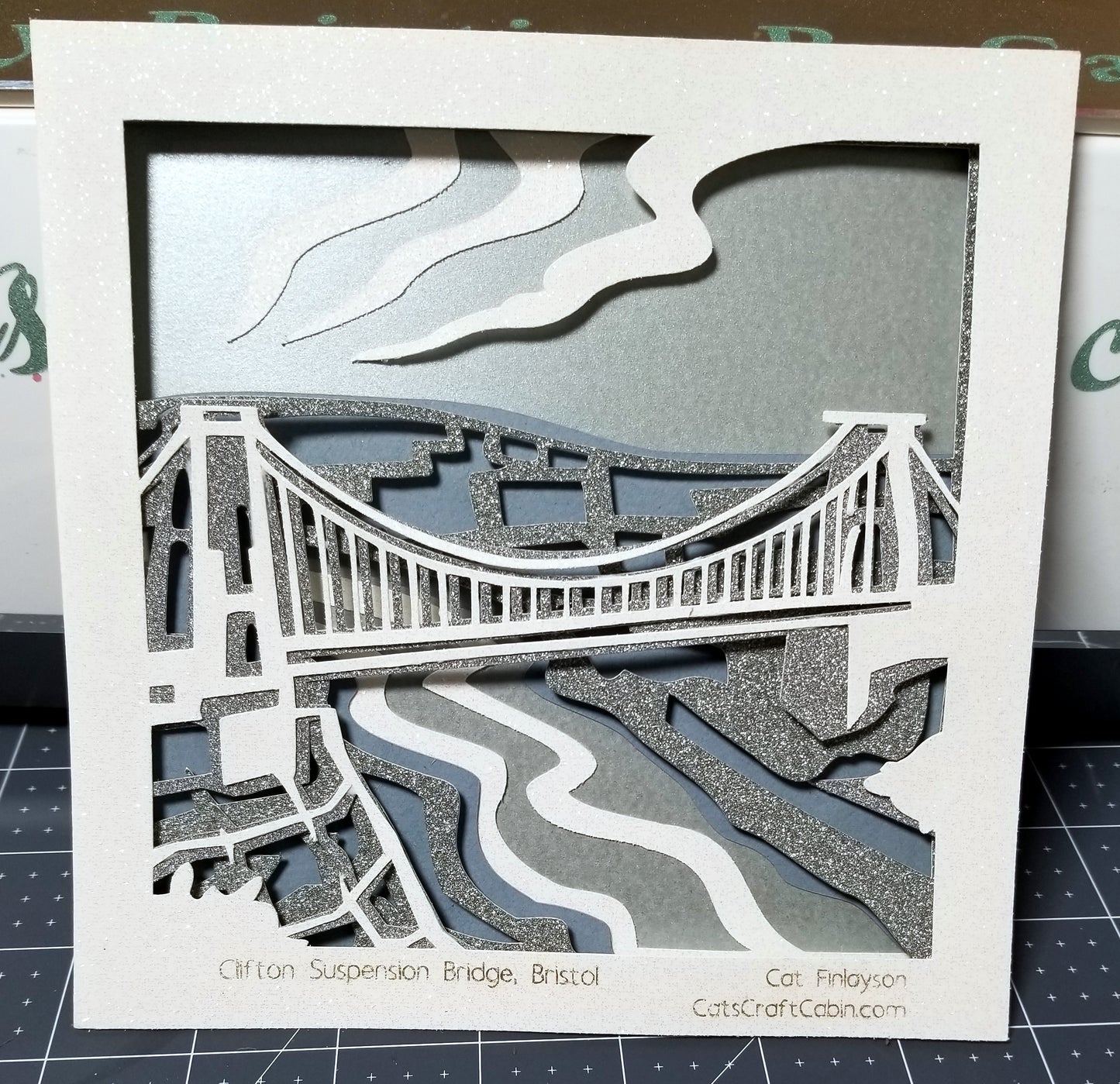 Clifton Suspension Bridge, Bristol Papercut Multi Layer Landscape Art Landmark