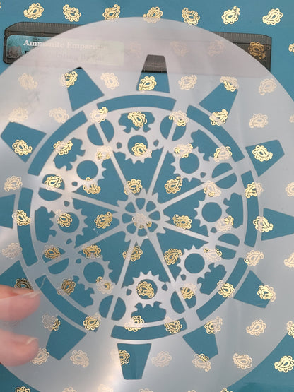 Steampunk cog clock mechanical Stencil face paint airbrush
