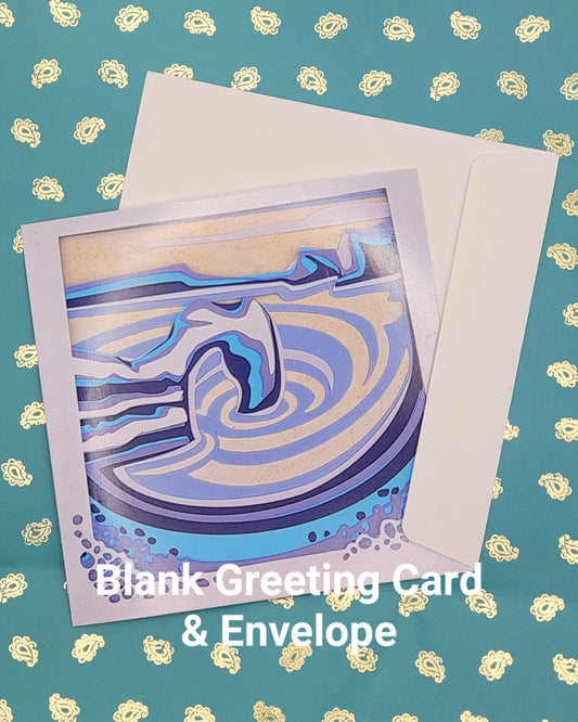 Durdle Door PaperCut Layered Greetings Card