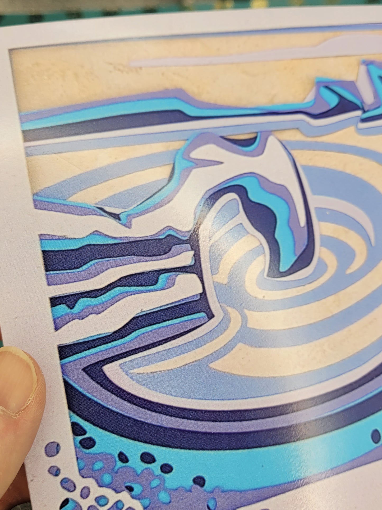 Durdle Door PaperCut Layered Greetings Card