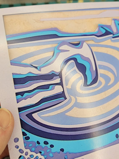 Durdle Door PaperCut Layered Greetings Card