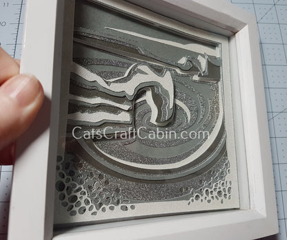 DURDLE DOOR Papercut Multi Layer Landscape Art Dorset Landmark