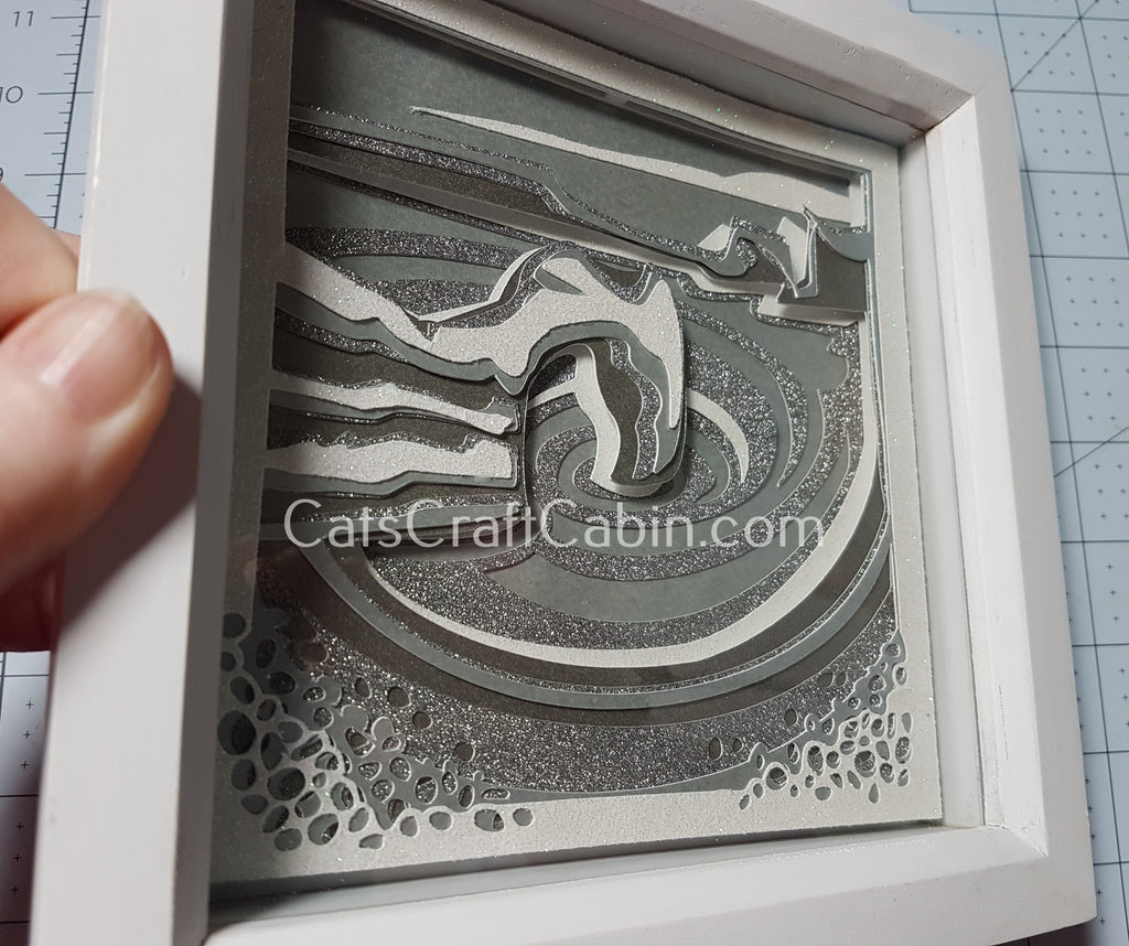 DURDLE DOOR Papercut Multi Layer Landscape Art Dorset Landmark