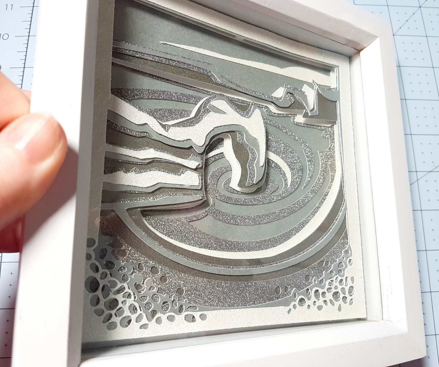 DURDLE DOOR Papercut Multi Layer Landscape Art Dorset Landmark