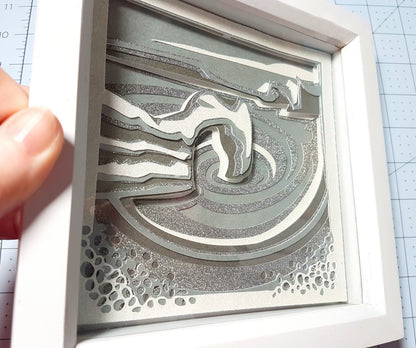 DURDLE DOOR Papercut Multi Layer Landscape Art Dorset Landmark