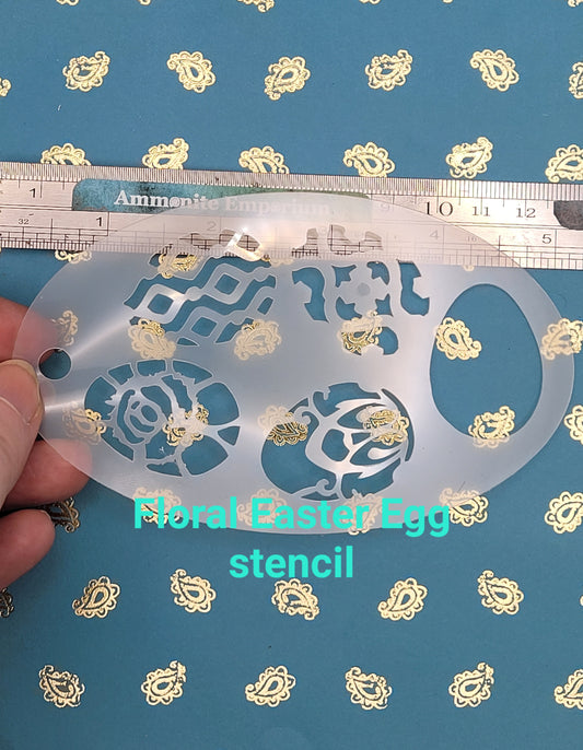Easter Egg floral faberge 2 step Stencil face paint bodyart cakecraft