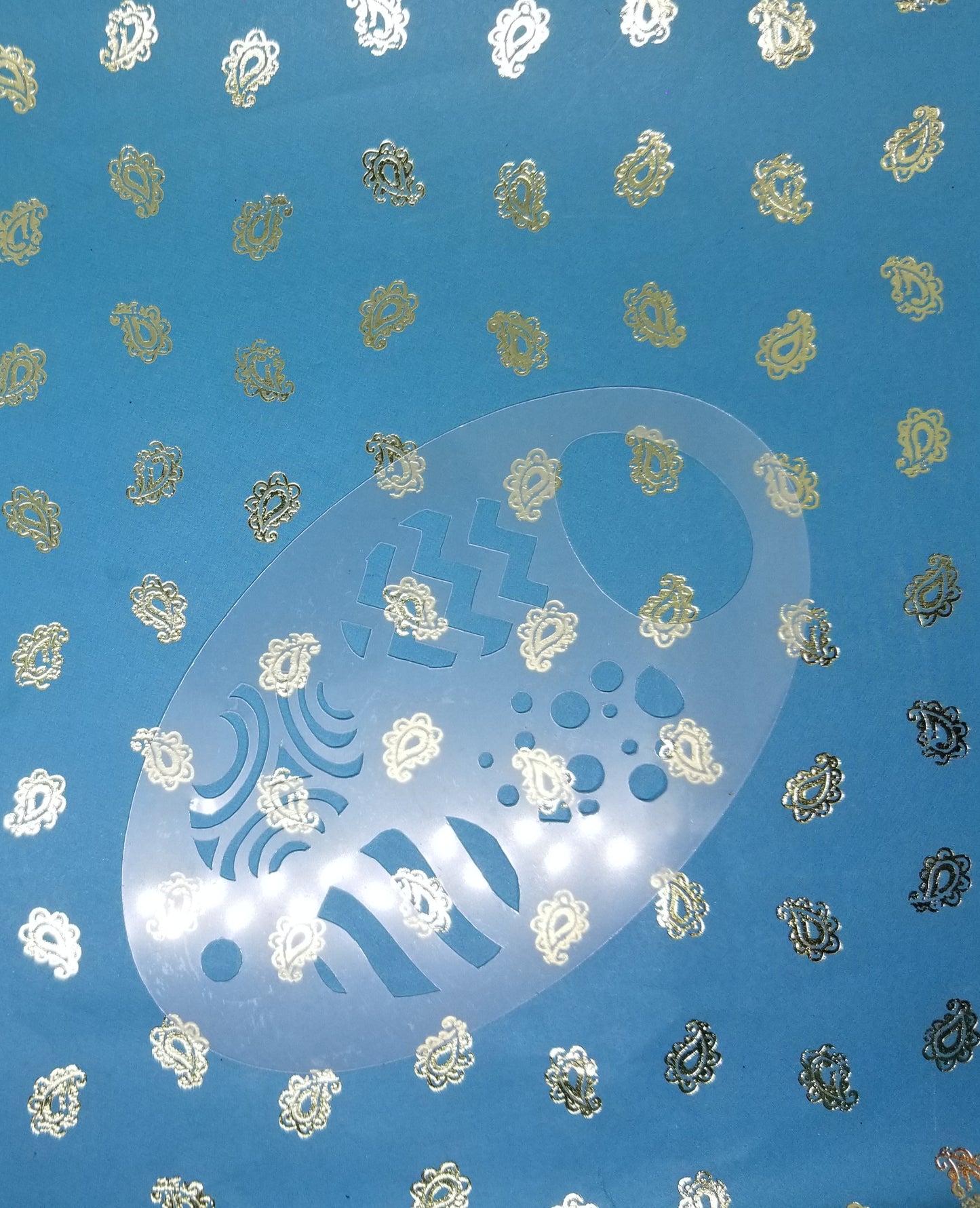 Easter Egg geometric 2 step Stencil face paint bodyart cakecraft