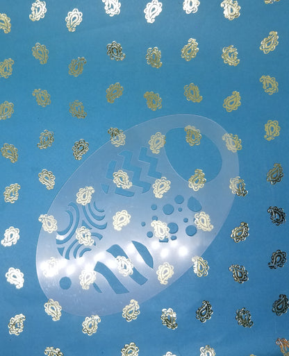 Easter Egg geometric 2 step Stencil face paint bodyart cakecraft