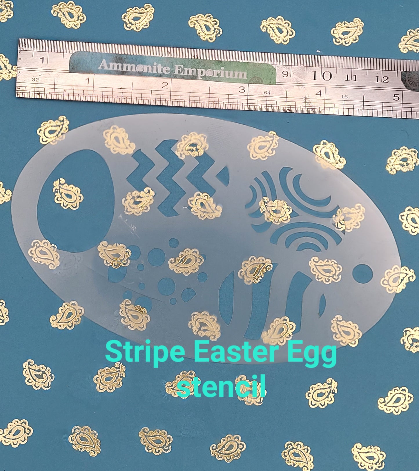 Easter Egg geometric 2 step Stencil face paint bodyart cakecraft