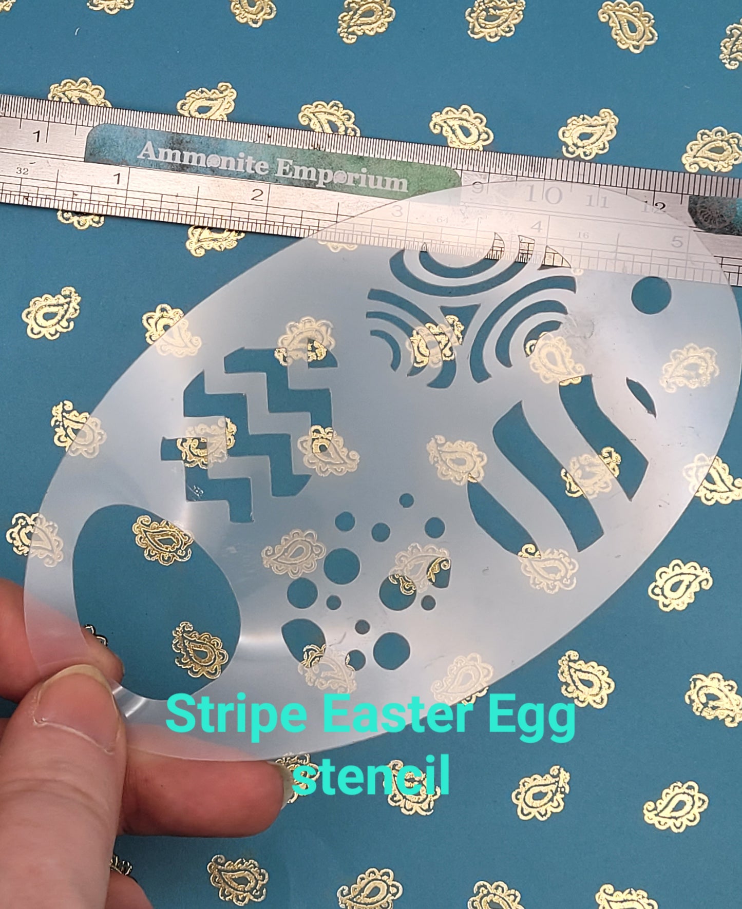 Easter Egg geometric 2 step Stencil face paint bodyart cakecraft