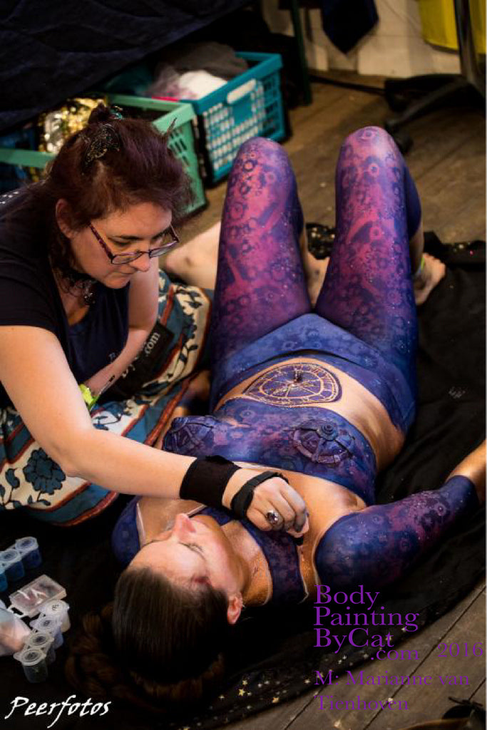 Steampunk mechanical moroccan tile Stencil cog clock