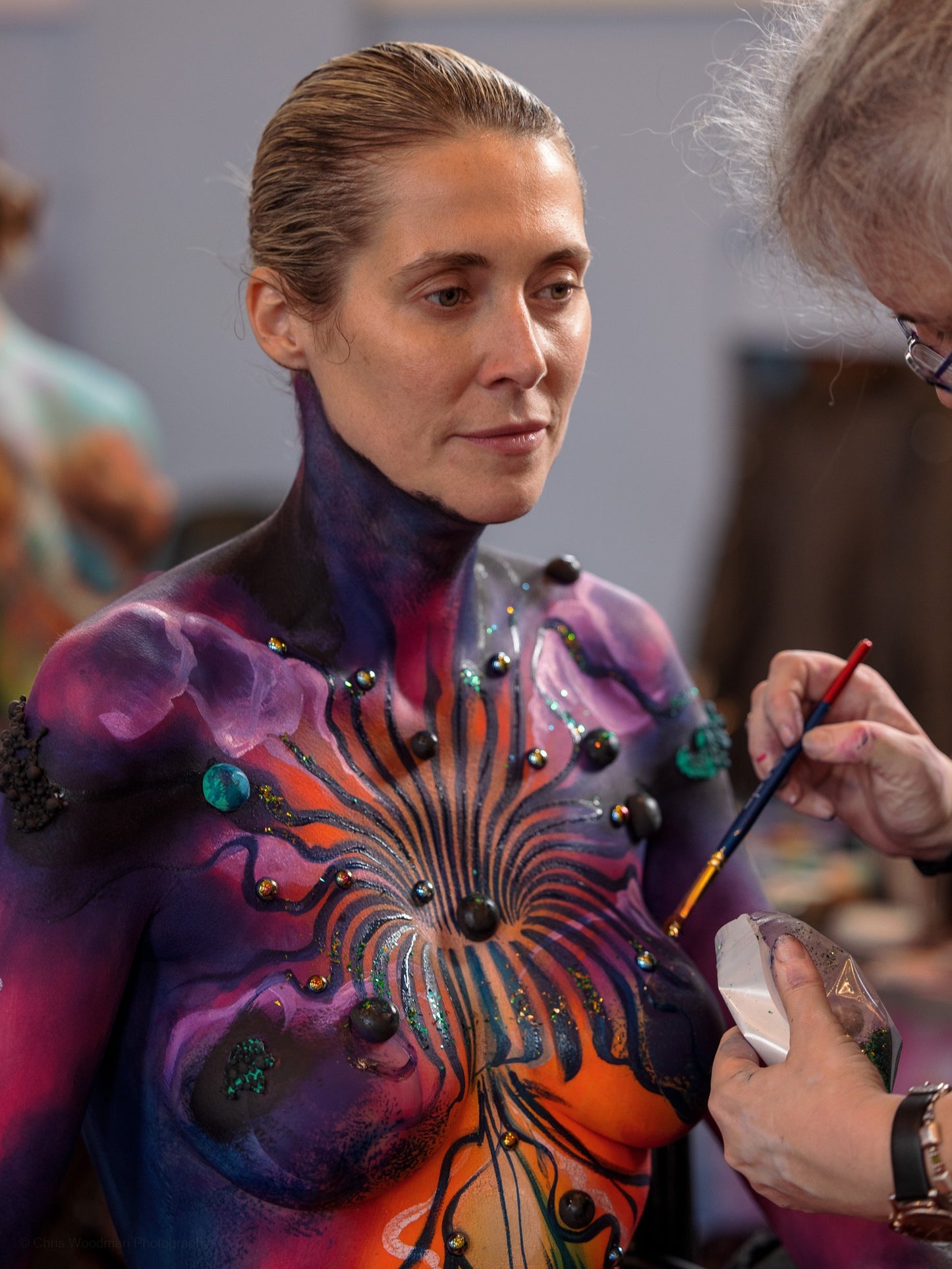 Bibi's Black Hole donut psy trans mindbending space warp pattern stencil