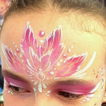 Mermaid FIN CROWN leaf wing costume fancy dress halloween stencil facepaint