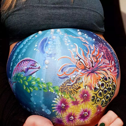 Coral reef staghorn fan brain reusable stencil facepaint bodyart cakecraft