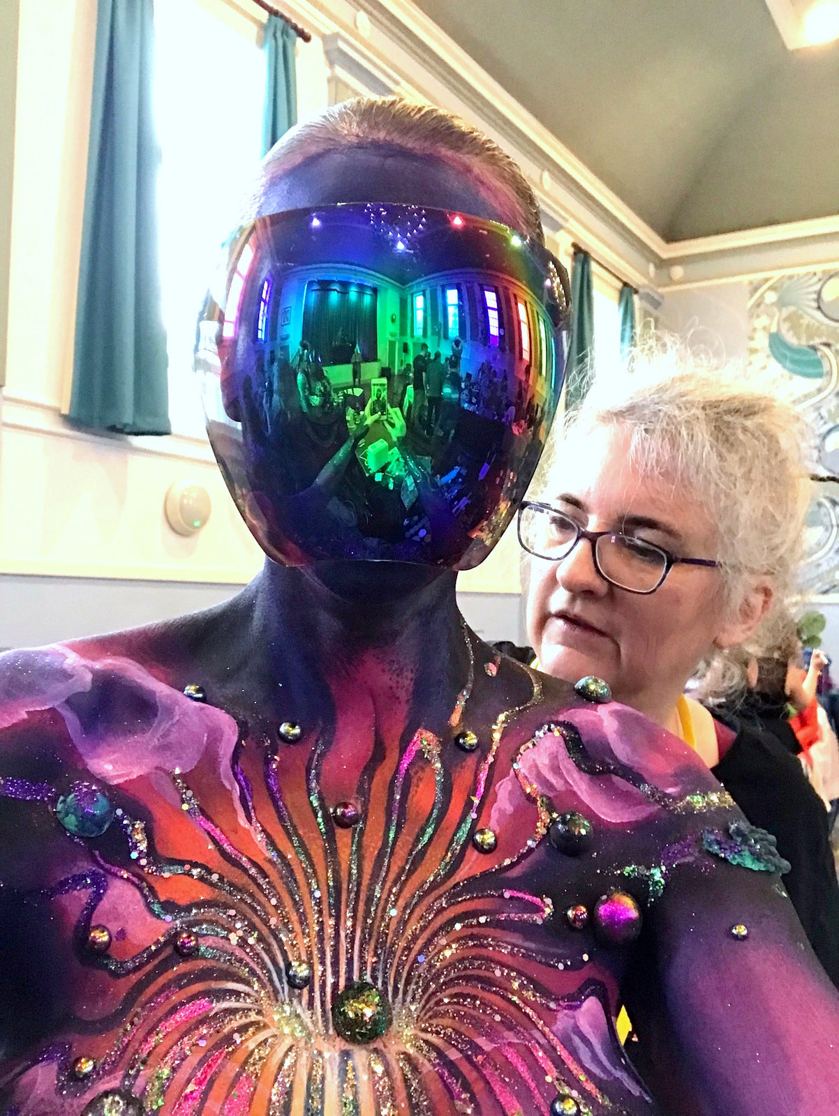 Bibi's Black Hole donut psy trans mindbending space warp pattern stencil