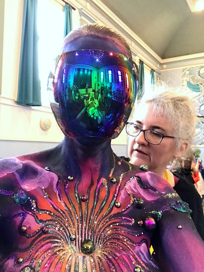 Bibi's Black Hole donut psy trans mindbending space warp pattern stencil