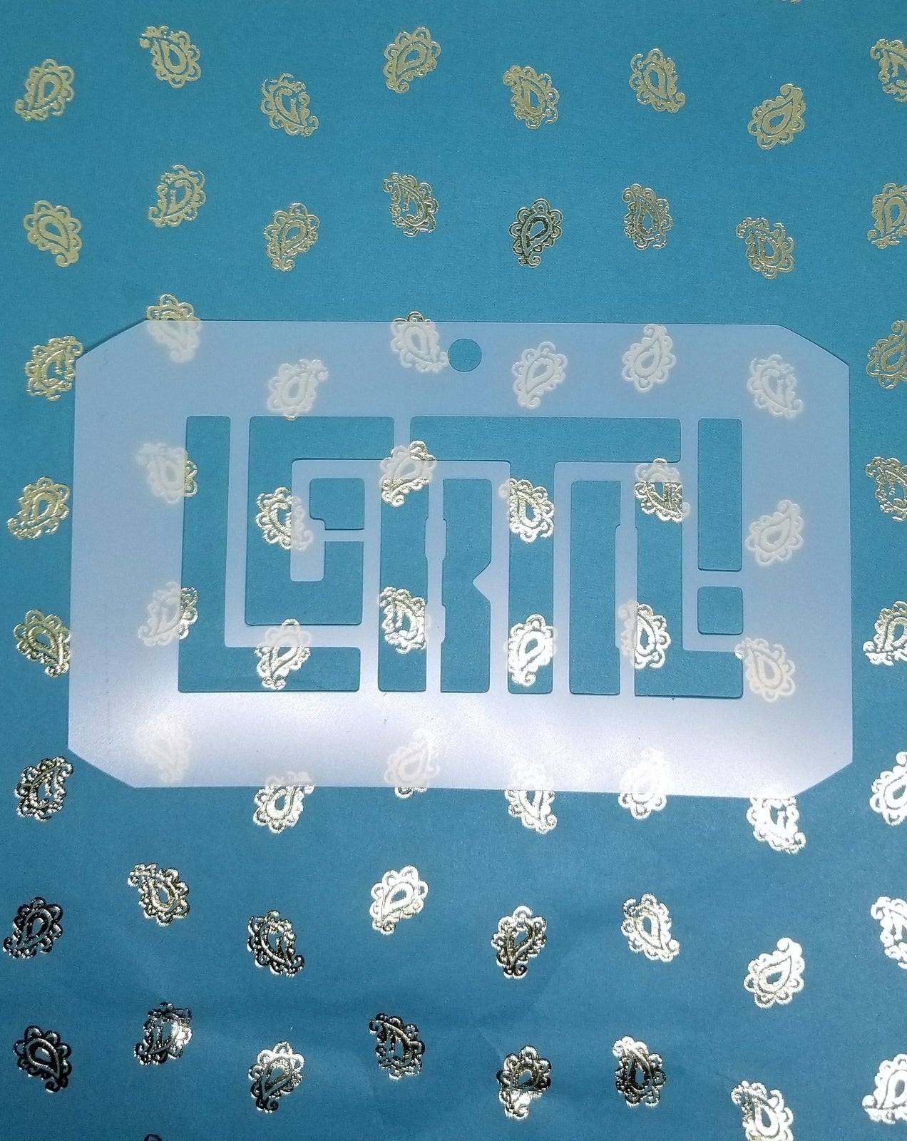 Pride LGBTQ Logo Stencil Reusable face body art sugar craft