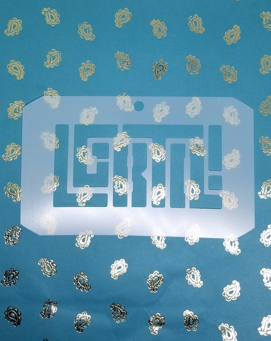 Pride LGBTQ Logo Stencil Reusable face body art sugar craft