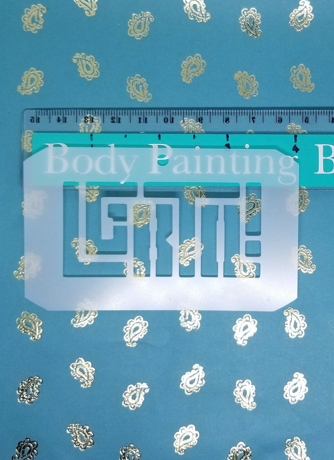 Pride LGBTQ Logo Stencil Reusable face body art sugar craft