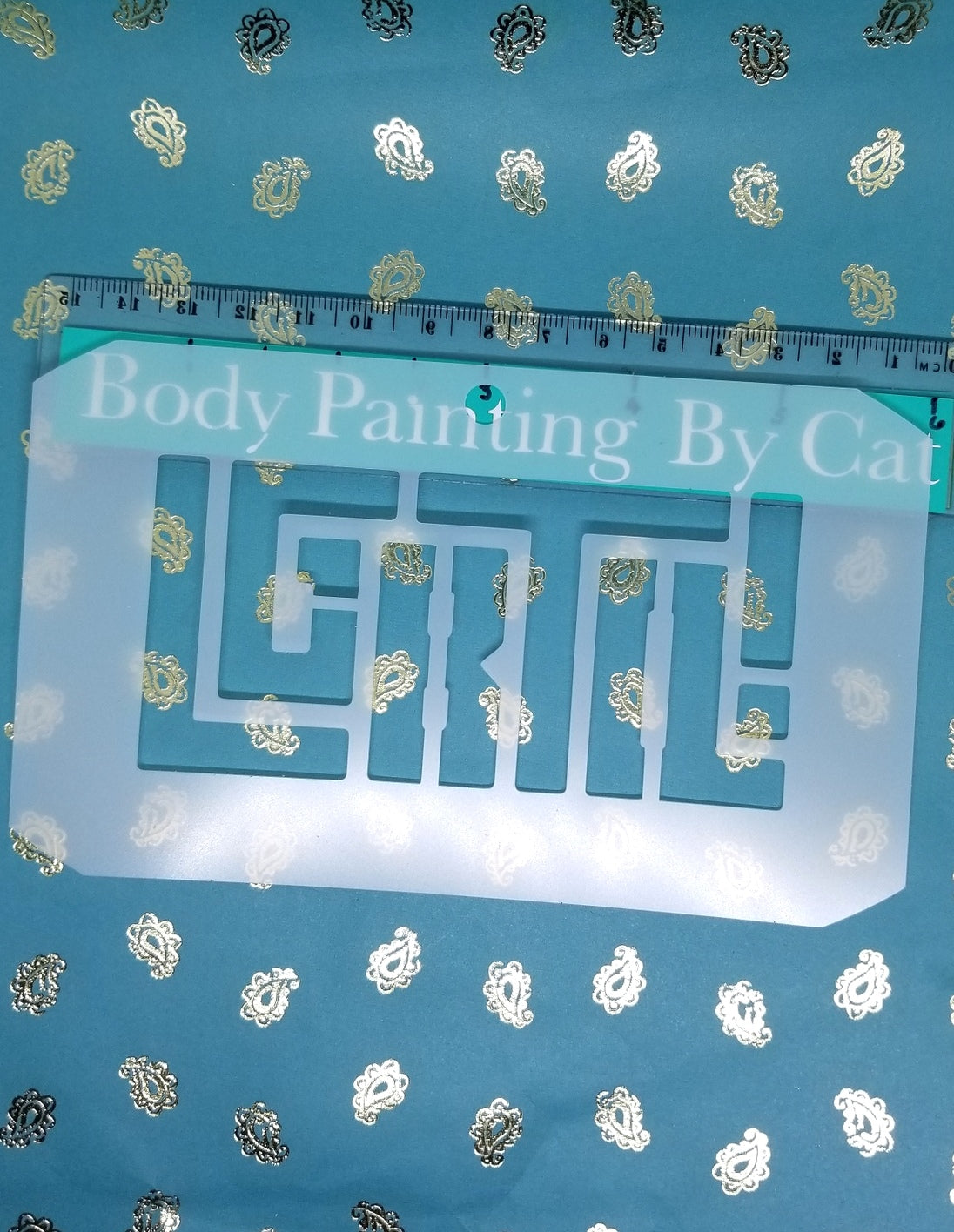 Pride LGBTQ Logo Stencil Reusable face body art sugar craft