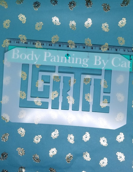 Pride LGBTQ Logo Stencil Reusable face body art sugar craft