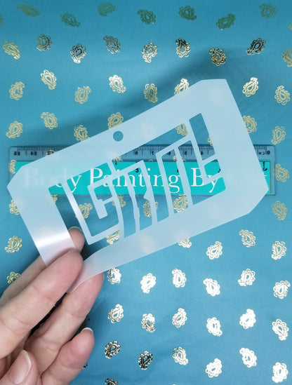 Pride LGBTQ Logo Stencil Reusable face body art sugar craft