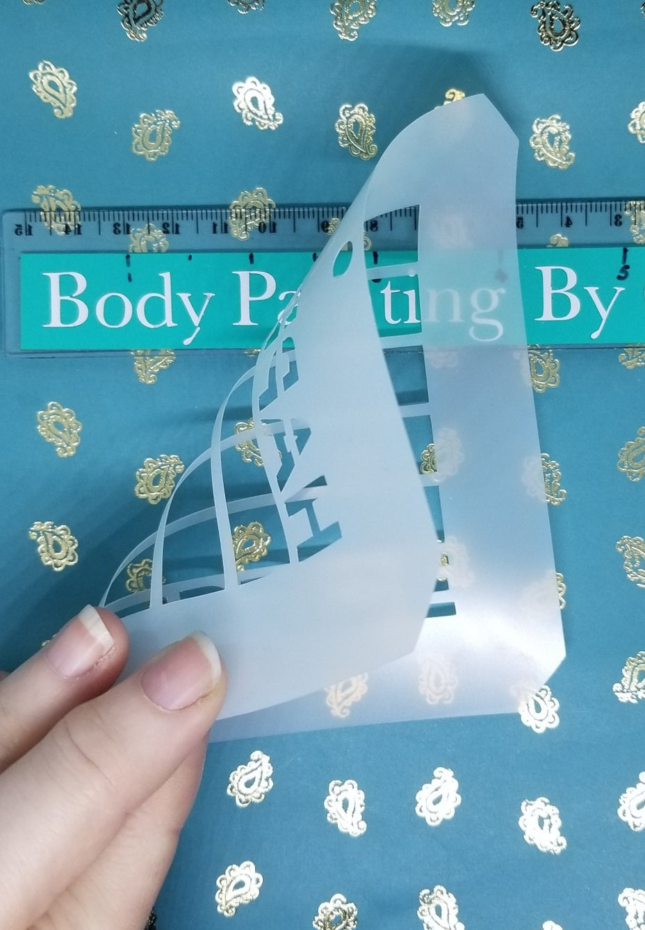 LGBTQO  HAPPY PRIDE Love FLAG Stencil Valentine face body art