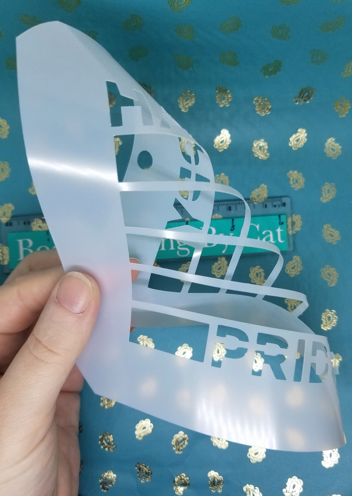 LGBTQO  HAPPY PRIDE Love FLAG Stencil Valentine face body art