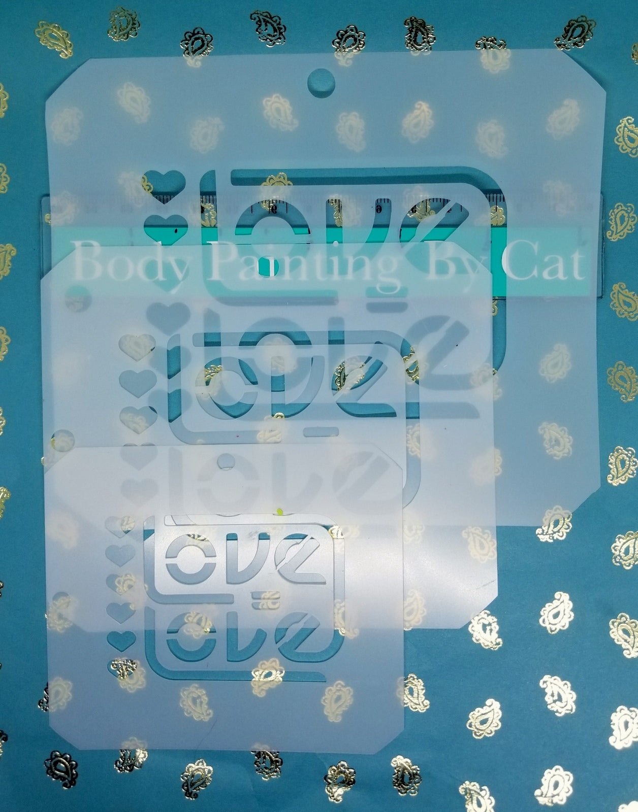 LOVE IS LOVE RETRO neon square Pride LGBTQ Stencil Reusable