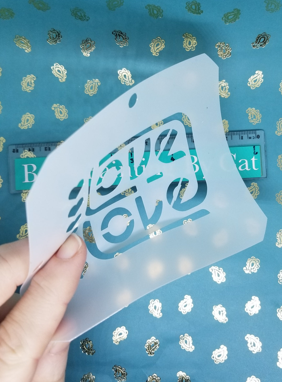 LOVE IS LOVE RETRO neon square Pride LGBTQ Stencil Reusable