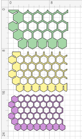 Hexagonal Stencil facepaint bodyart cakecraft robot bee insect airbrush