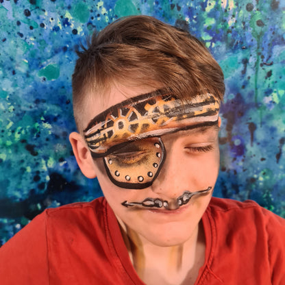 Clockwork Confetti Steampunk Stencil cog airbrush facepaint