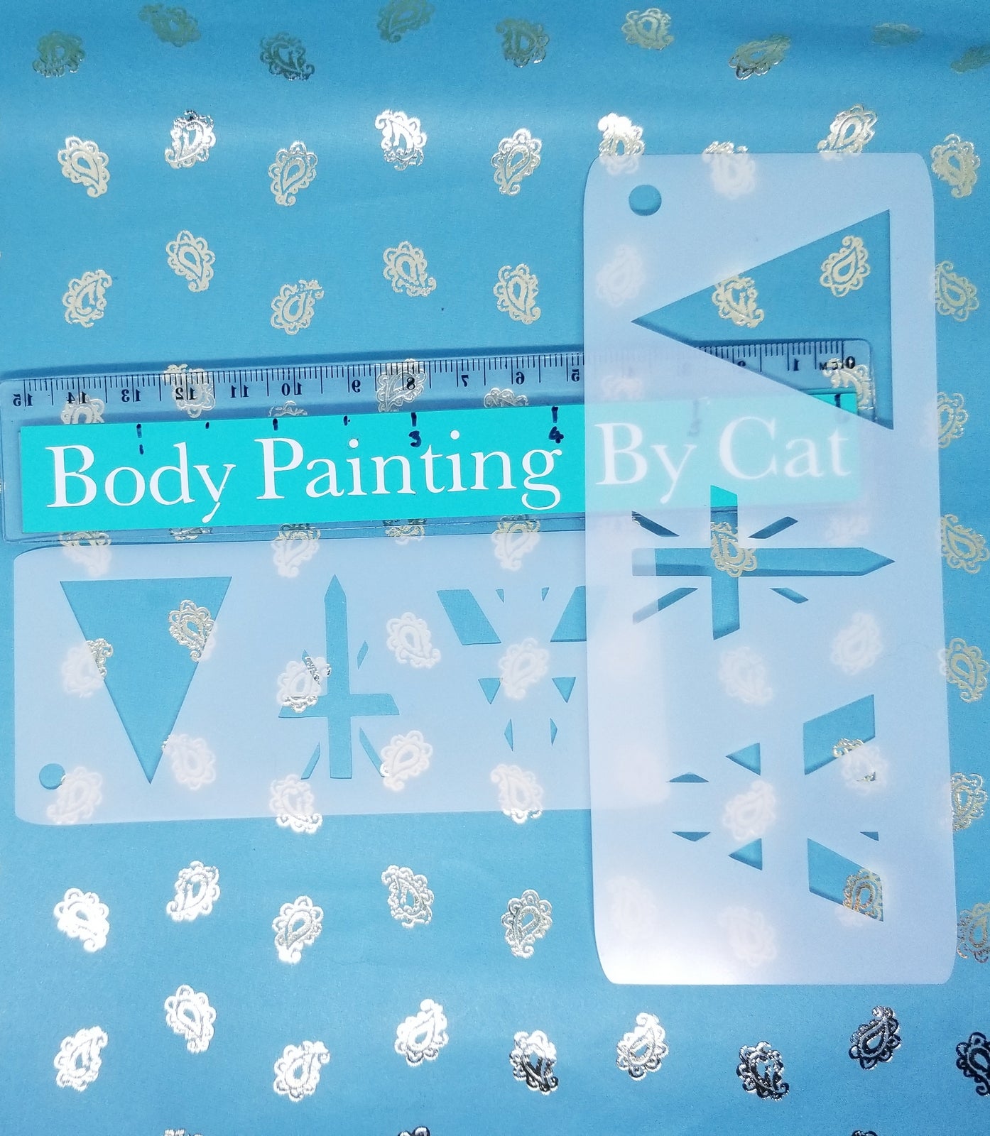 Union Jack TRIANGLE Jubilee Bunting Sports stencil makeup cake decor