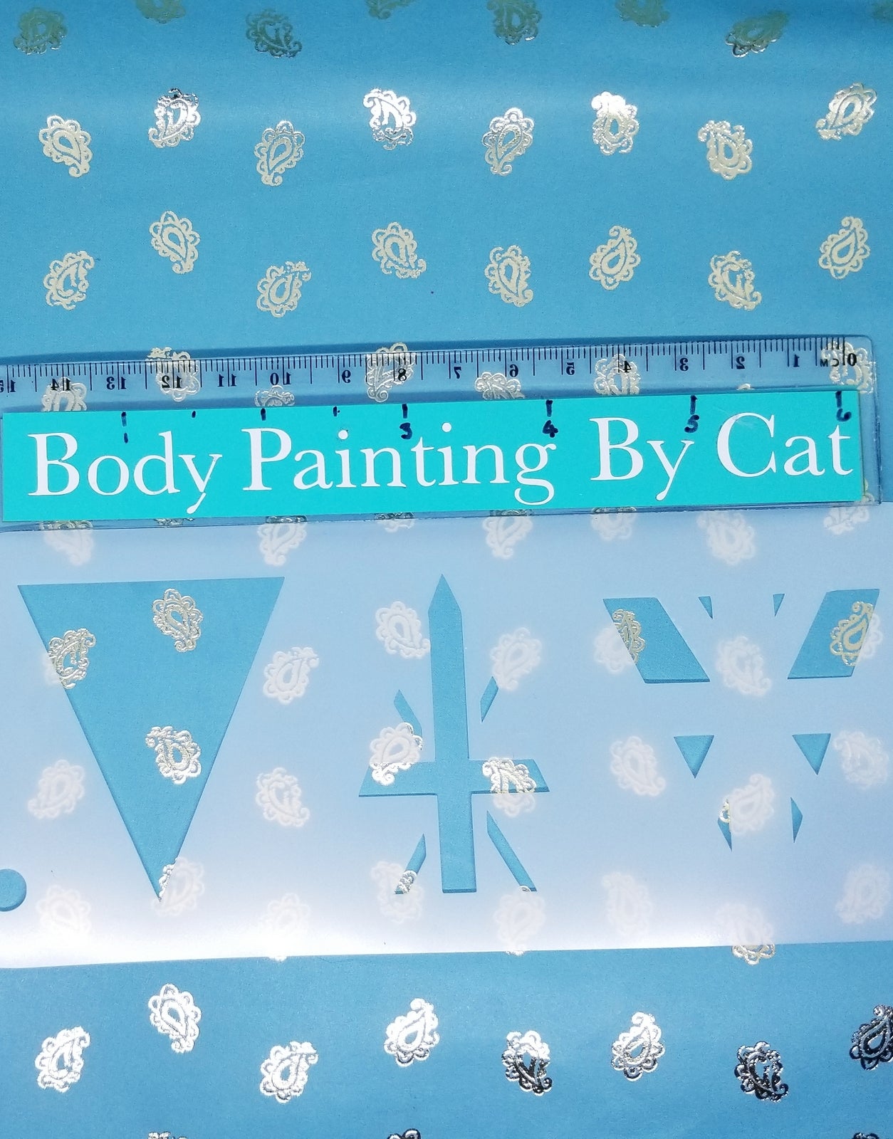 Union Jack TRIANGLE Jubilee Bunting Sports stencil makeup cake decor