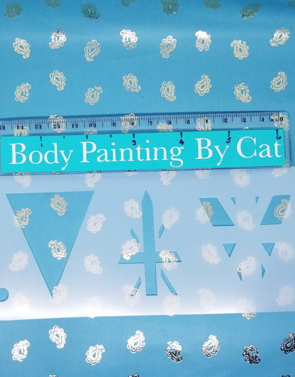 Union Jack TRIANGLE Jubilee Bunting Sports stencil makeup cake decor