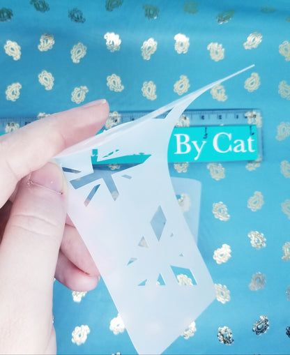 Union Jack TRIANGLE Jubilee Bunting Sports stencil makeup cake decor