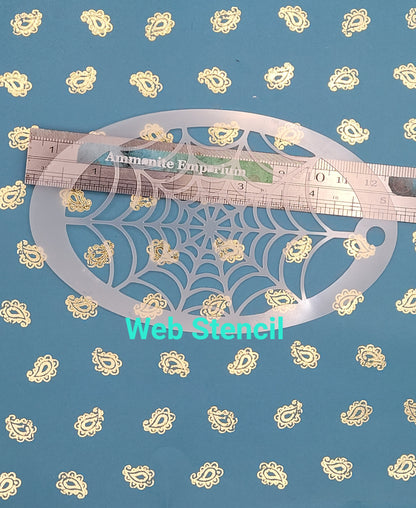 SPIDER WEB halloween creepy spiderman reusable stencil facepaint bodyart cakecraft