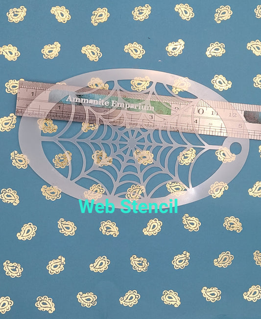SPIDER WEB halloween creepy spiderman reusable stencil facepaint bodyart cakecraft