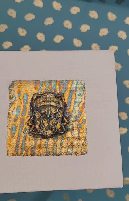 Iridescent Insects (Metallic Gold Foil 3d Art) Decor Art