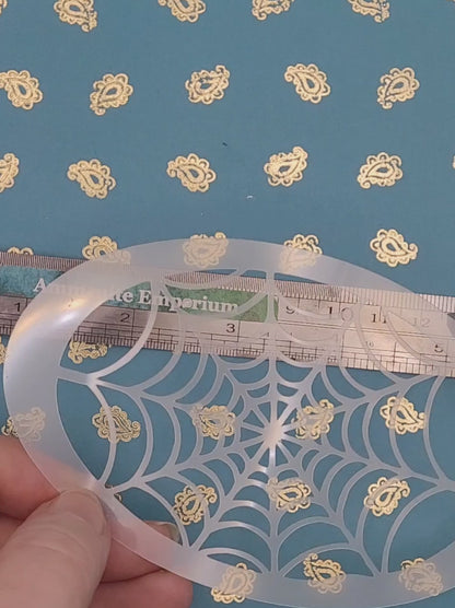 SPIDER WEB halloween creepy spiderman reusable stencil facepaint bodyart cakecraft