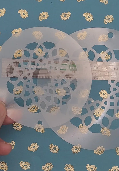 Moroccan Tile Mandala Pattern Stencil decor facepaint airbrush bodyart