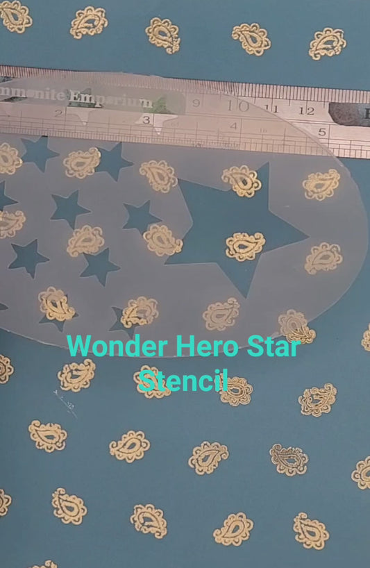 STARS Wonder Woman Captain American comic superhero reusable stencil
