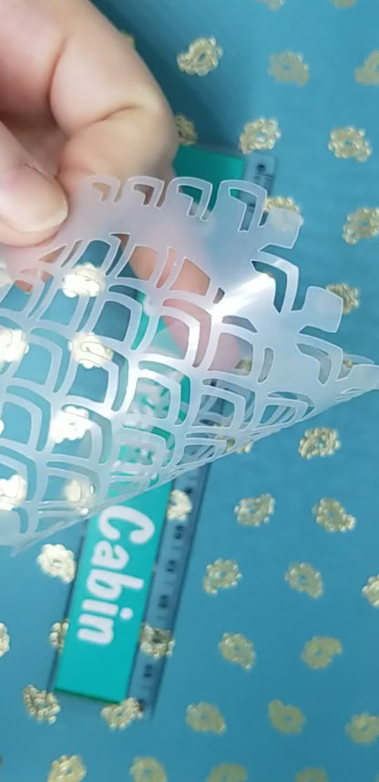 SCALES Mermaid fish dragon reptile snake halloween reusable stencil facepaint bodyart