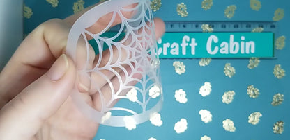 SPIDER WEB halloween creepy spiderman reusable stencil facepaint bodyart cakecraft