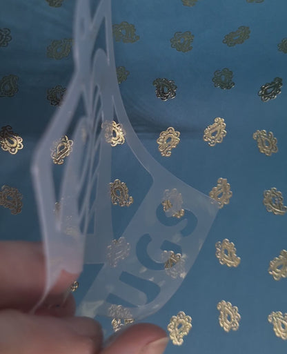 HUGS heart shaped Pride LGBTQ Stencil face paint body art sugar craft