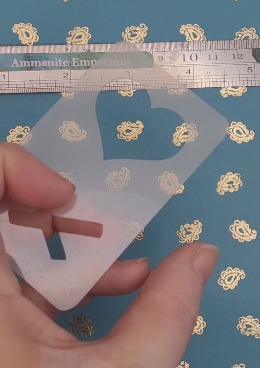 HEART Scottish FLAG stencil facepaint bodyart decor airbrush