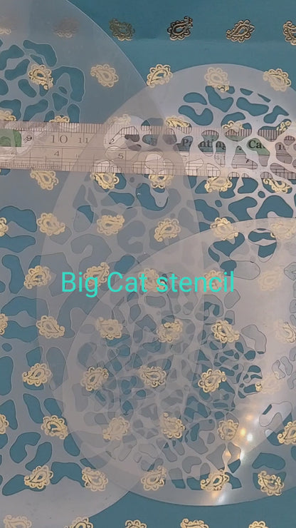 Leopard Jaguar spots Big Cat zoo animal pattern costume fancy dress stencil