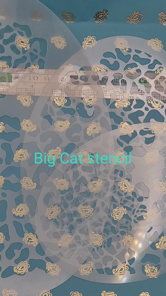 Leopard Jaguar spots Big Cat zoo animal pattern costume fancy dress stencil