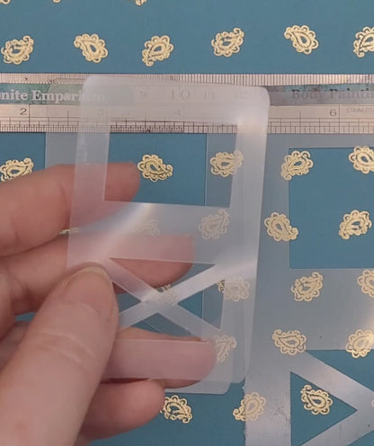 Scottish Rectangle FLAG stencil facepaint bodyart decor airbrush