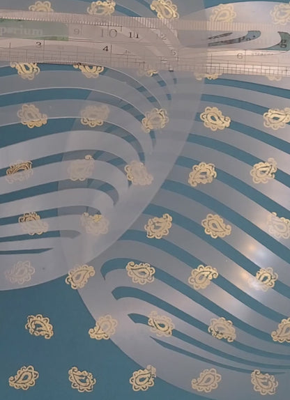 Bibi's Bubble Optical Illusion swirl psy trans mindbending space warp pattern stencil